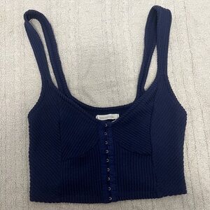 UO Estella Textured Cropped Tank Top